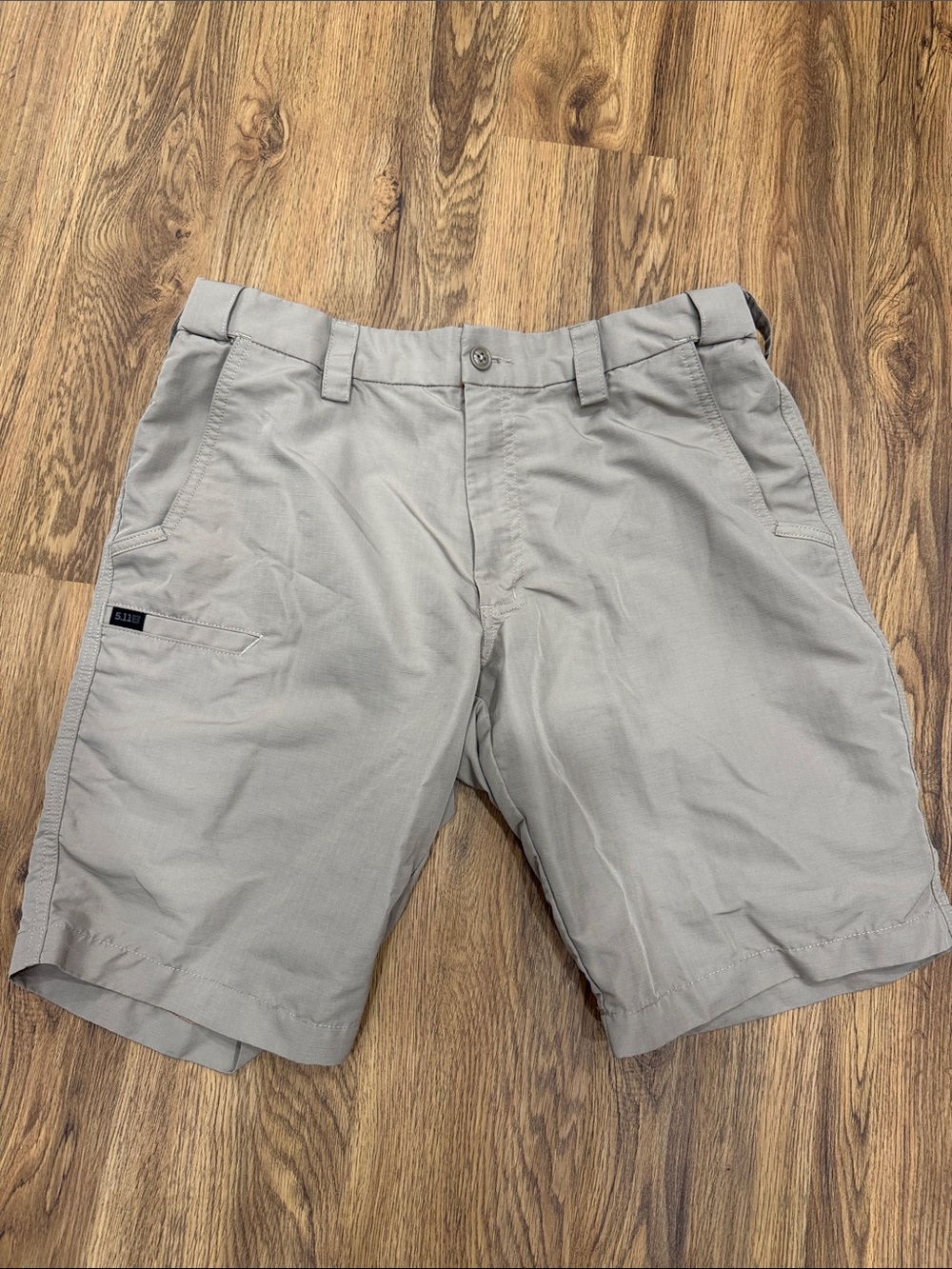 5.11 Tactical Men's Gray Performance Flat-Front Shorts